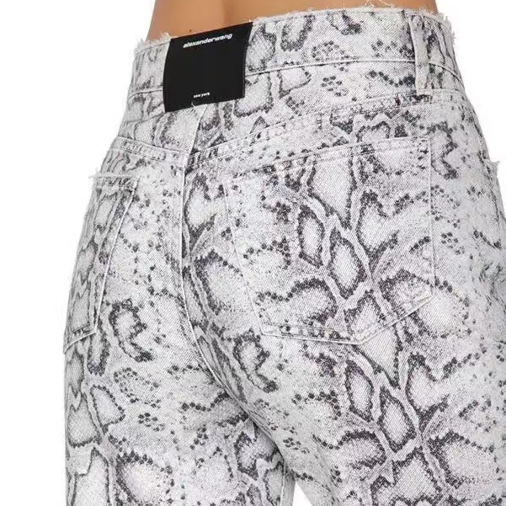 Alexander Wang Jeans Snakeskin Python